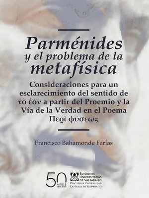 cover image of Parménides y el problema de la metafísica